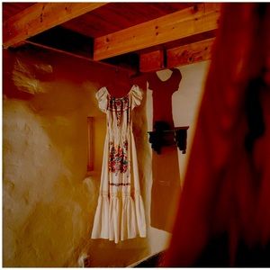 Mexican dress embroidered fiesta wedding elopement